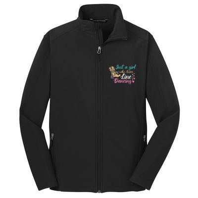 Line Dancing Western Just A Girl Who Loves Line Dancing Core Soft Shell Jacket