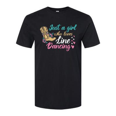 Line Dancing Western Just A Girl Who Loves Line Dancing Softstyle CVC T-Shirt