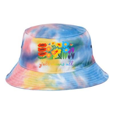 Lgbtq Diversity YAll Pride Means All Flower Tie Dye Newport Bucket Hat