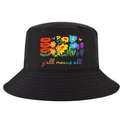 Lgbtq Diversity YAll Pride Means All Flower Cool Comfort Performance Bucket Hat