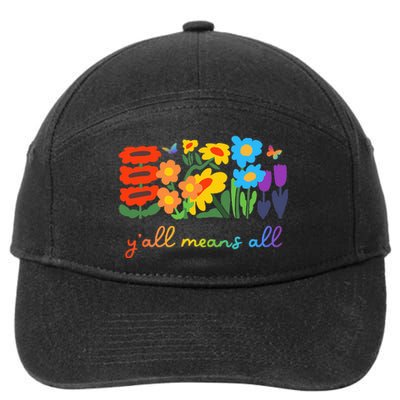 Lgbtq Diversity YAll Pride Means All Flower 7-Panel Snapback Hat