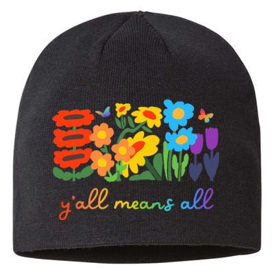 Lgbtq Diversity YAll Pride Means All Flower Sustainable Beanie