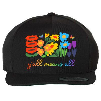 Lgbtq Diversity YAll Pride Means All Flower Wool Snapback Cap