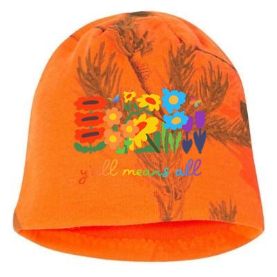 Lgbtq Diversity YAll Pride Means All Flower Kati - Camo Knit Beanie