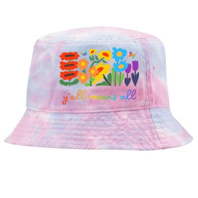 Lgbtq Diversity YAll Pride Means All Flower Tie-Dyed Bucket Hat