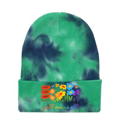 Lgbtq Diversity YAll Pride Means All Flower Tie Dye 12in Knit Beanie