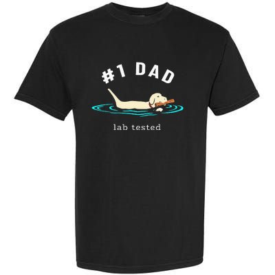 Lab Dad Yellow Labrador Retriever 1 Dad Lab Tested Garment-Dyed Heavyweight T-Shirt