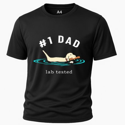 Lab Dad Yellow Labrador Retriever 1 Dad Lab Tested Cooling Performance Crew T-Shirt