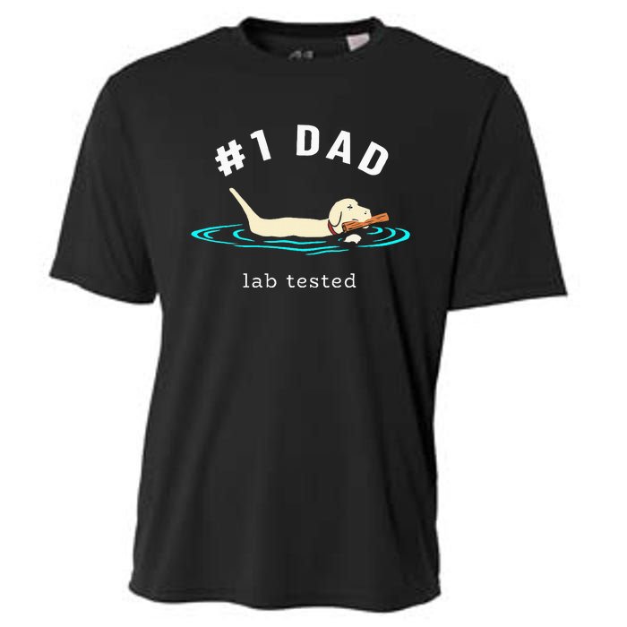 Lab Dad Yellow Labrador Retriever 1 Dad Lab Tested Cooling Performance Crew T-Shirt