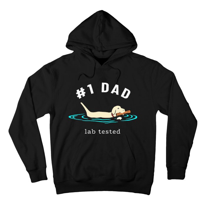 Lab Dad Yellow Labrador Retriever 1 Dad Lab Tested Hoodie