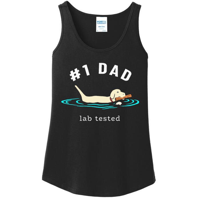 Lab Dad Yellow Labrador Retriever 1 Dad Lab Tested Ladies Essential Tank