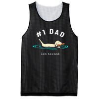 Lab Dad Yellow Labrador Retriever 1 Dad Lab Tested Mesh Reversible Basketball Jersey Tank