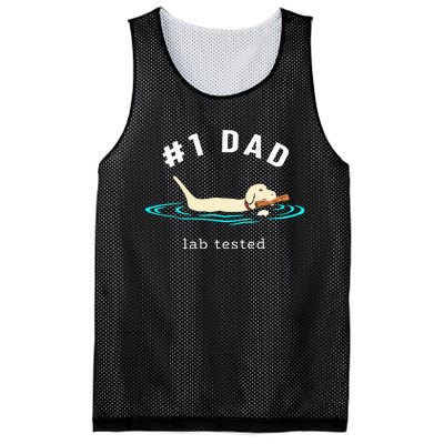 Lab Dad Yellow Labrador Retriever 1 Dad Lab Tested Mesh Reversible Basketball Jersey Tank