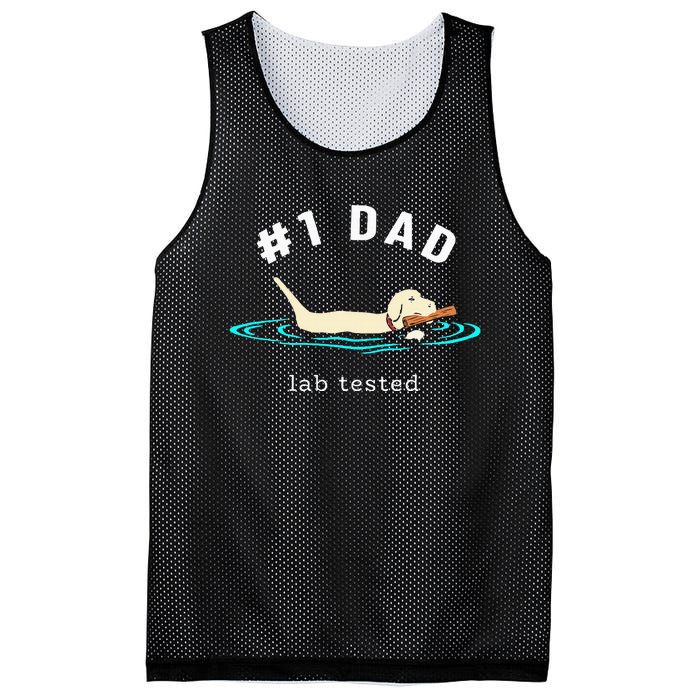 Lab Dad Yellow Labrador Retriever 1 Dad Lab Tested Mesh Reversible Basketball Jersey Tank