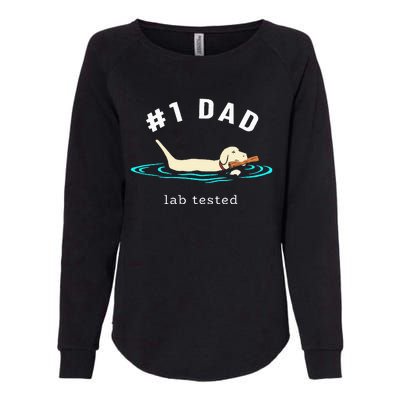 Lab Dad Yellow Labrador Retriever 1 Dad Lab Tested Womens California Wash Sweatshirt