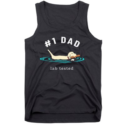 Lab Dad Yellow Labrador Retriever 1 Dad Lab Tested Tank Top