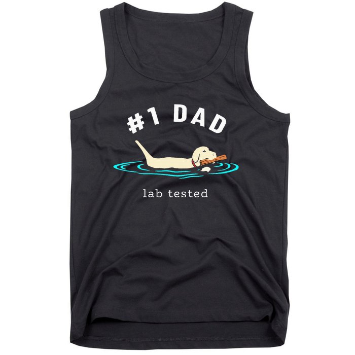 Lab Dad Yellow Labrador Retriever 1 Dad Lab Tested Tank Top