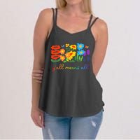 Lgbtq Diversity YAll Pride Means All Flower Women's Strappy Tank