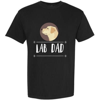 Lab Dad Yellow Labrador Retriever Dog Gift Garment-Dyed Heavyweight T-Shirt