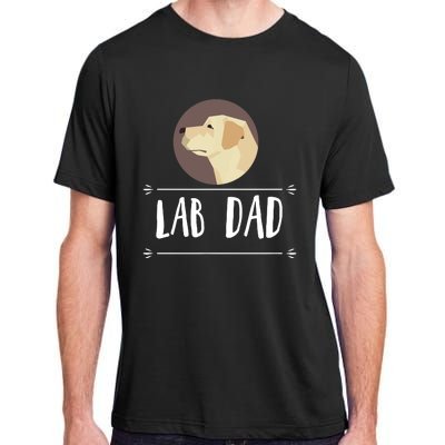 Lab Dad Yellow Labrador Retriever Dog Gift Adult ChromaSoft Performance T-Shirt