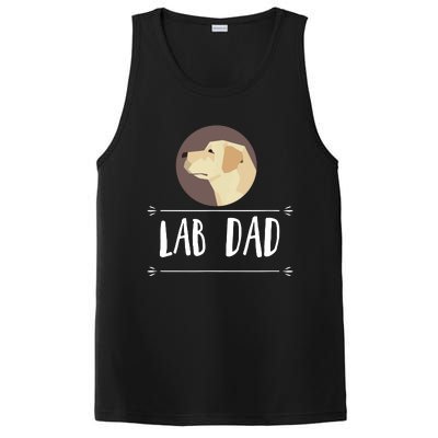 Lab Dad Yellow Labrador Retriever Dog Gift PosiCharge Competitor Tank