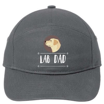 Lab Dad Yellow Labrador Retriever Dog Gift 7-Panel Snapback Hat