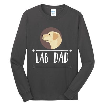 Lab Dad Yellow Labrador Retriever Dog Gift Tall Long Sleeve T-Shirt