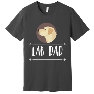 Lab Dad Yellow Labrador Retriever Dog Gift Premium T-Shirt