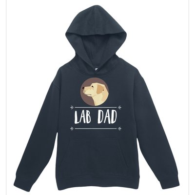 Lab Dad Yellow Labrador Retriever Dog Gift Urban Pullover Hoodie