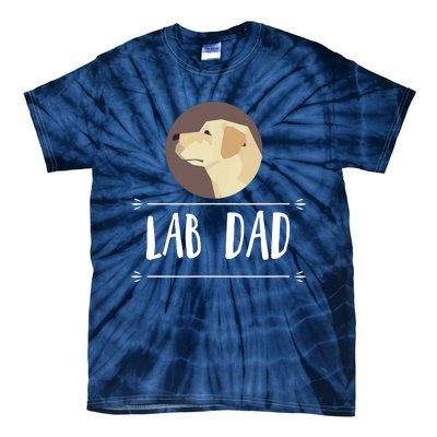 Lab Dad Yellow Labrador Retriever Dog Gift Tie-Dye T-Shirt