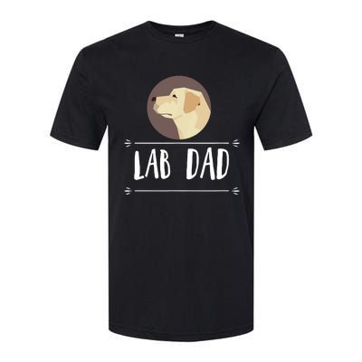 Lab Dad Yellow Labrador Retriever Dog Gift Softstyle CVC T-Shirt