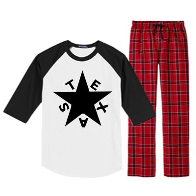 Lorenzo De Zavala Flag Texas Raglan Sleeve Pajama Set