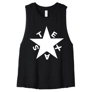 Lorenzo De Zavala Flag Texas Women's Racerback Cropped Tank