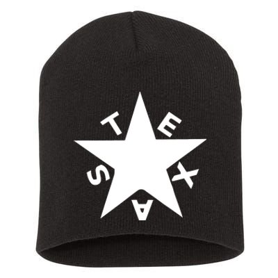 Lorenzo De Zavala Flag Texas Short Acrylic Beanie