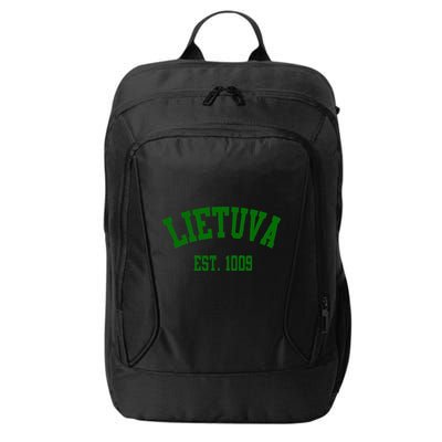 Lietuva Est 1009 Lietuva Got Game By Lithuania Strong City Backpack