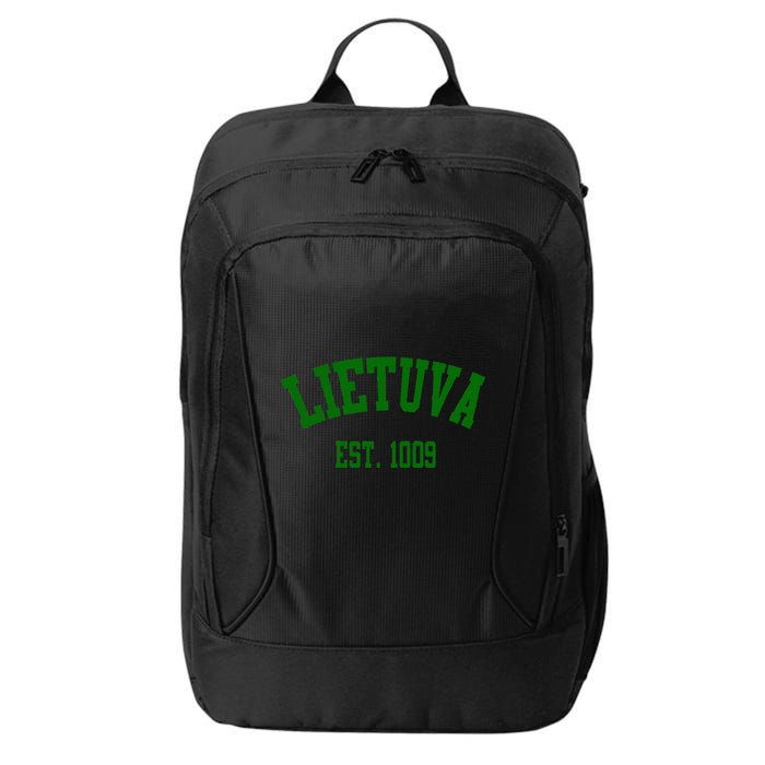 Lietuva Est 1009 Lietuva Got Game By Lithuania Strong City Backpack