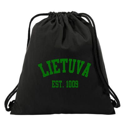 Lietuva Est 1009 Lietuva Got Game By Lithuania Strong Drawstring Bag