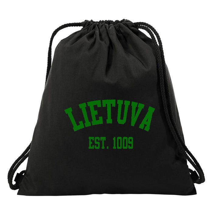 Lietuva Est 1009 Lietuva Got Game By Lithuania Strong Drawstring Bag