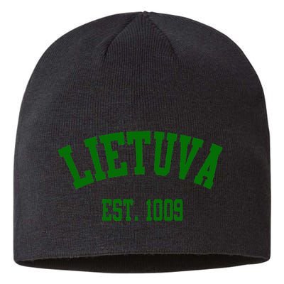 Lietuva Est 1009 Lietuva Got Game By Lithuania Strong Sustainable Beanie