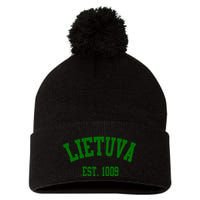 Lietuva Est 1009 Lietuva Got Game By Lithuania Strong Pom Pom 12in Knit Beanie