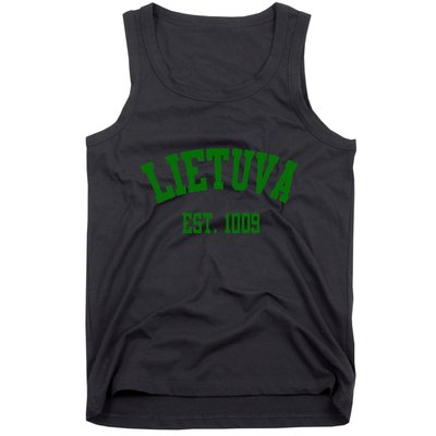 Lietuva Est 1009 Lietuva Got Game By Lithuania Strong Tank Top