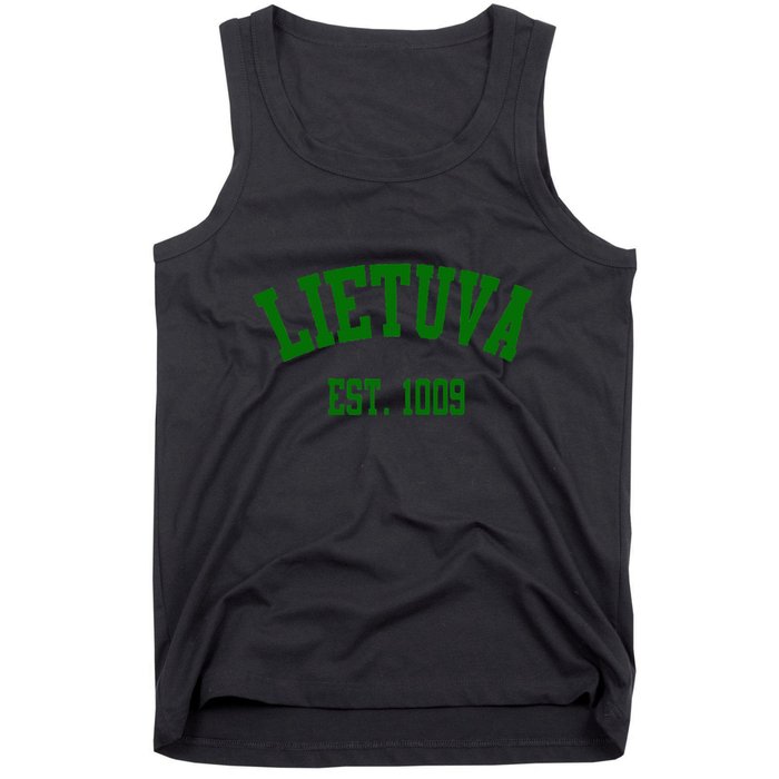 Lietuva Est 1009 Lietuva Got Game By Lithuania Strong Tank Top