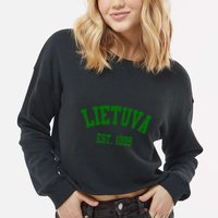 Lietuva Est 1009 Lietuva Got Game By Lithuania Strong Cropped Pullover Crew