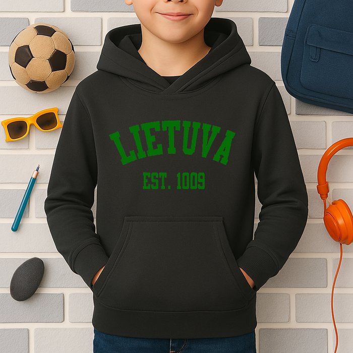 Lietuva Est 1009 Lietuva Got Game By Lithuania Strong Kids Hoodie