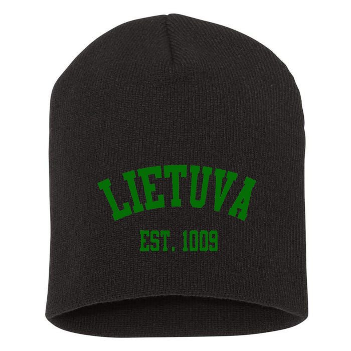 Lietuva Est 1009 Lietuva Got Game By Lithuania Strong Short Acrylic Beanie