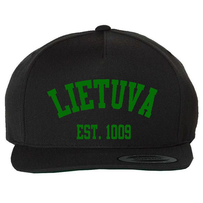 Lietuva Est 1009 Lietuva Got Game By Lithuania Strong Wool Snapback Cap