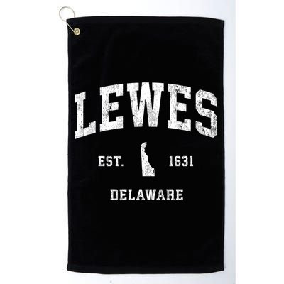 Lewes Est 1631 Delaware De Vintage Athletic Sports Design Golf Towel