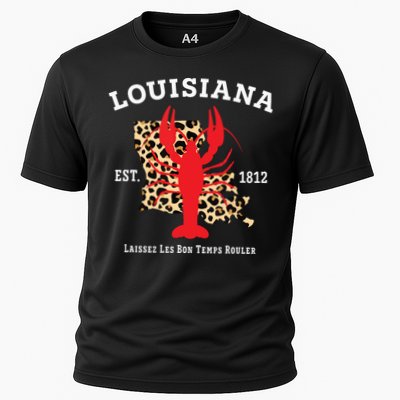 Louisiana Est 1812 Crawfish Leopard New Orleans Mardi Gras Performance Shirt