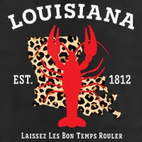 Louisiana Est 1812 Crawfish Leopard New Orleans Mardi Gras 12oz Stainless Steel Coffee Mug