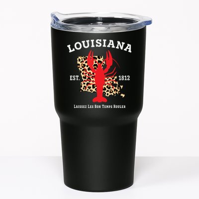 Louisiana Est 1812 Crawfish Leopard New Orleans Mardi Gras Tumbler
